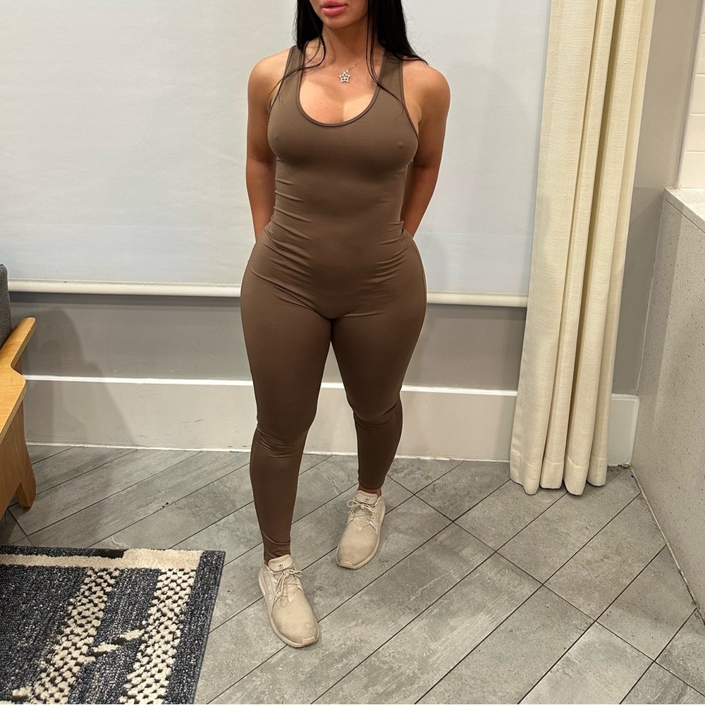 SHEIN Chocolate Brown Women's Jumpsuit